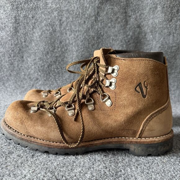 Vintage Vasque Suede Mountaineering Boots Mens 9N Vibram Alpine Waffle Stomper⁠ main image 6
